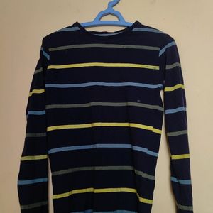 Boy's Navy Blue Cotton Top/shirt