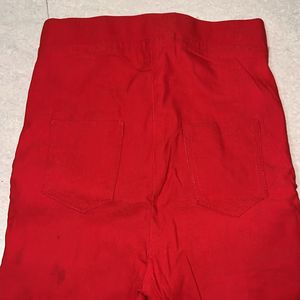 Women Red Trouser