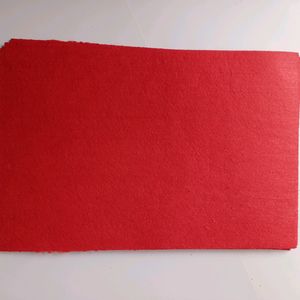 Red A4 Size Felt Art And Craft Sheet