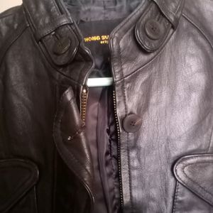 Original Leather Black Wild Smart Jacket ❤