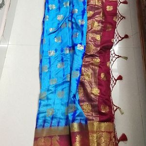 Blue Colour Saree