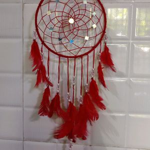 Handmade Red Dreamy Dreamcatcher 🎐