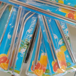 Stainless Steel Straw- 1 Packet