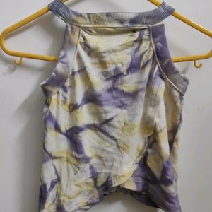 Tie Dye Multi Shade Tank Crop Top