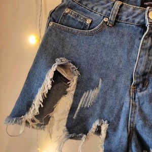 Pretty Little Thing Tattered/Ripped Shorts