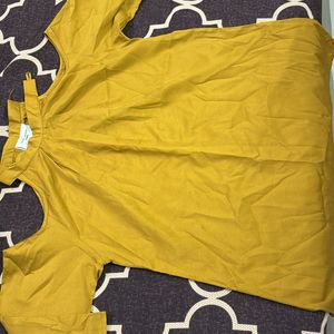 Mustard Color Halter Neck Top