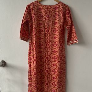 Libas Peach Kurta