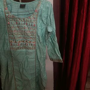 Mint Green Ethnic Kurti 😍