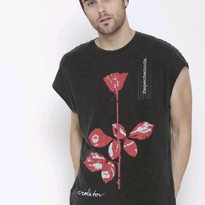 Forever21 Depeche Mode 80s Violator Rose Muscle T