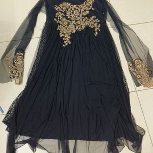 Semi Stitched Party Gown