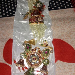 Rani Har Long Necklace With Earning