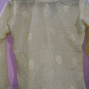 Yellow Simple Kurti