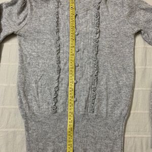 Korean Grey Sweater Top