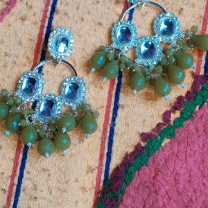 Mehandi Color Earrings