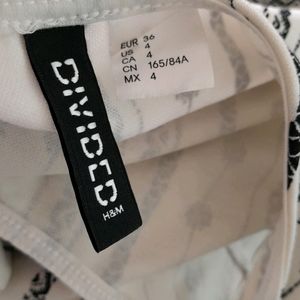 Off White Printed Dress (Women's)