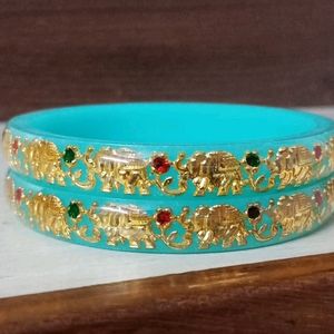 Unique Golden Elephant Bangles