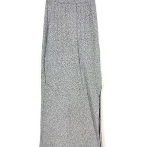 Grey Long Skirt With Build In Shorts