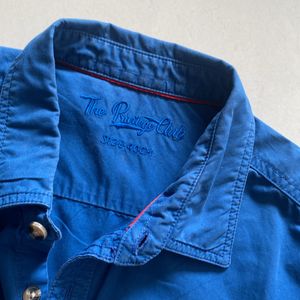 Men Ink Blue Shirt