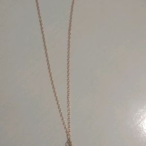 Moon Charm With Rosegold chain(NECKLACE)