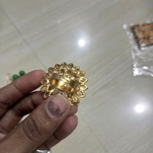 New Big Kundan Ring