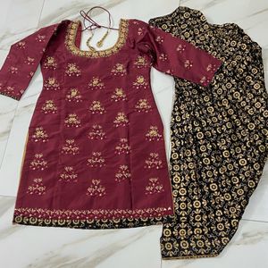 Dabka Work Patiala Suit