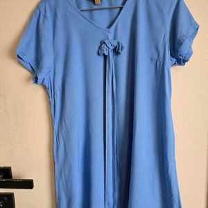 Blue tunic With Bow