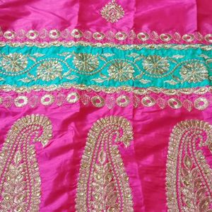 Rani pink saree