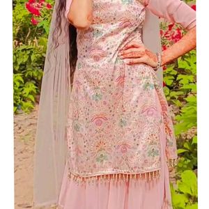 Onion Colour Sharara Suit