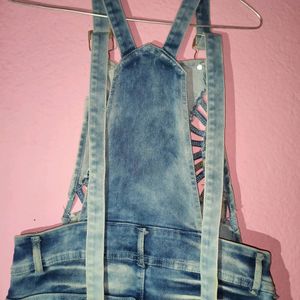 Denim Dangri Set Colour Light Blue