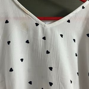 Heart Printed Top