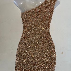 Full Glitter Designer Party Wear One Piece