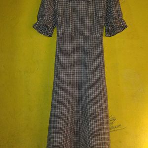 Gingham Style Women Dress.