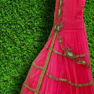 Radiant Pink Princess Gown