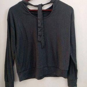 Grey Full.sleeve TOP For.women