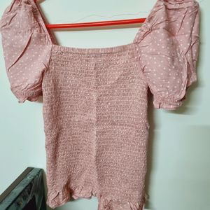 Light Pink Stretchable Top