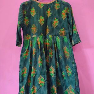 Green Georgette Frock