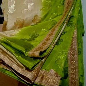 Lime Green Saree💚