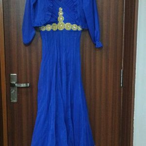 Ethenic Wear /Evening Party Dress/ Gown/Shrug