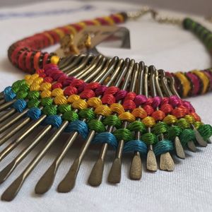 Tribal Metal Stick Gypsy Necklace For Women Alloy