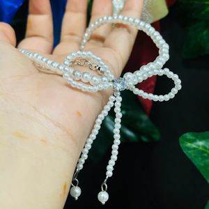 Zircon Bowknot Necklace IMPORTED