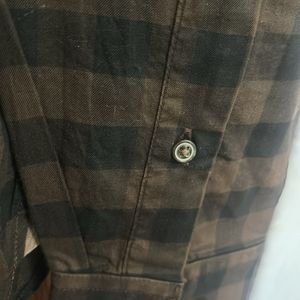 Branded Brown Check Shirt Indian Terrain