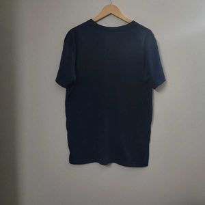 Jockey Men's V Neck Navy Blue Cotton Tshirt