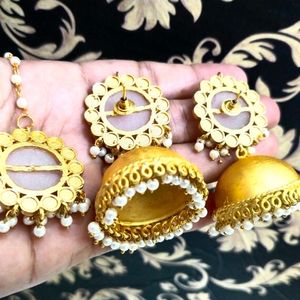 Brass Jhumka Maangtika Set(Pick Any 1)