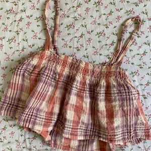 Plaid Crop Top