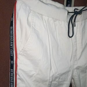 White Colour Jogger For Women