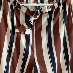 Shein Striped High Waist Pants