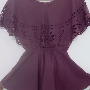 fashionable trandy falared top