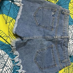 Blue New Denim Shorts