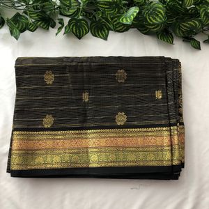 3 Sarees Combo(Black, Sea Green, Mustard Yellow)