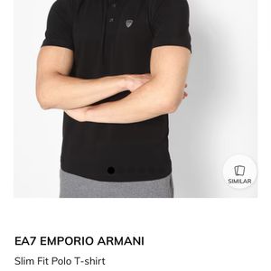 Authentic Armani Polo Black Tshirt